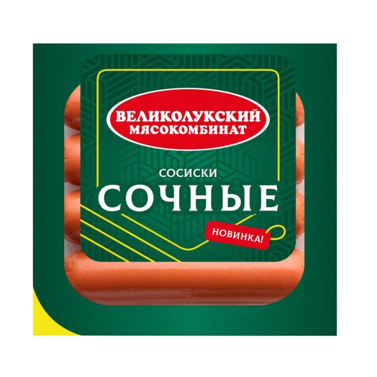 Сосиски Великолукский МК Молочные 330г