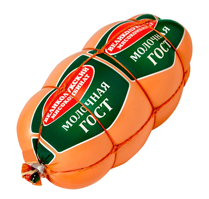 Колбаса Великолукский МК Молочная варёная 500г