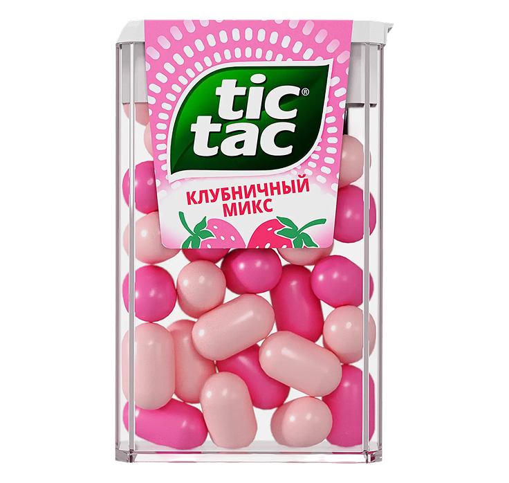 Драже Tic Tac Клубничный Микс, 16г