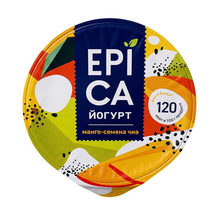 Йогурт Epica Манго семена чиа 5% 130г